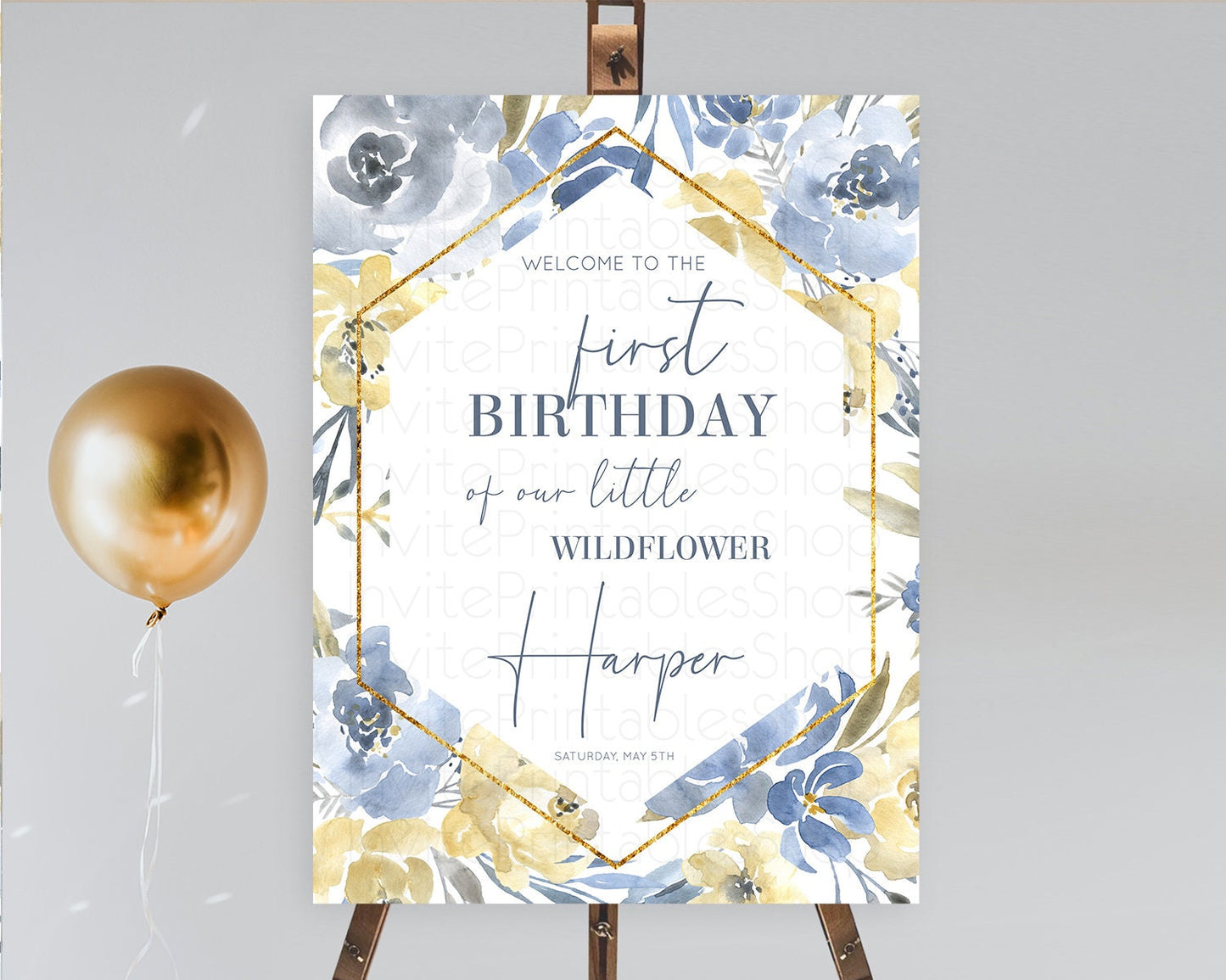 Secret Garden Welcome Sign Wildflower Welcome Board Pastel Flower Garden Welcome Poster Boho Wildflower First Birthday Welcome Sign D10782
