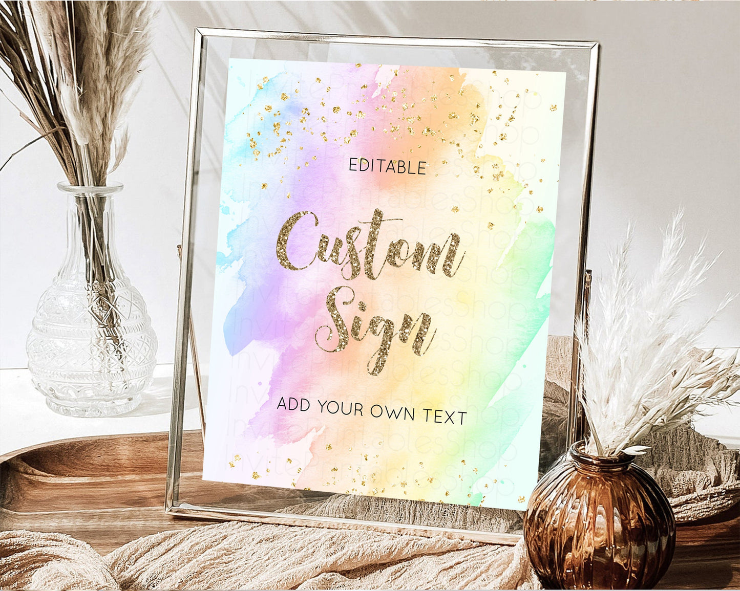 Sign Table Sign Table Signs Party Sign Birthday Sign Food Sign Custom Sign for Wedding Christening Birthday Baptism 8x10 g602