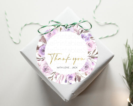 Secret Garden Thank You Tags Wildflower Thank You Gift Tags Pastel Flower Garden Favor Tags Boho Floral Birthday Thank You Tags D10201