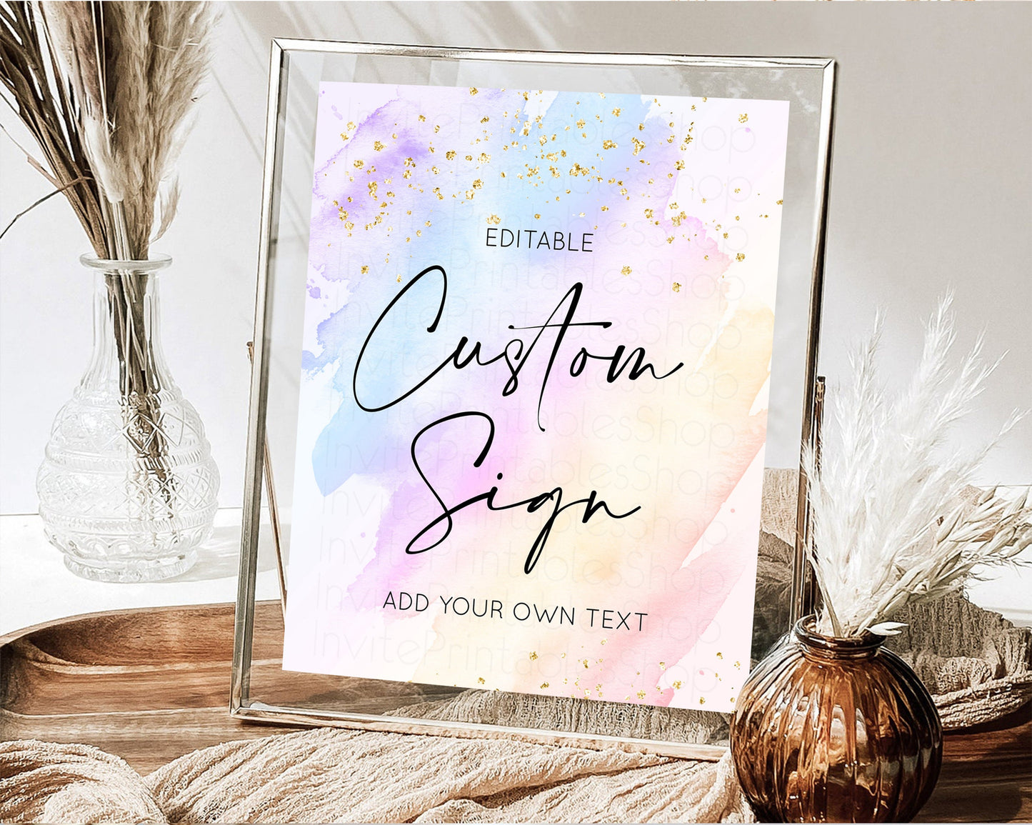 Sign Table Sign Table Signs Party Sign Birthday Sign Food Sign Custom Sign for Wedding Christening Birthday Baptism 8x10 t600