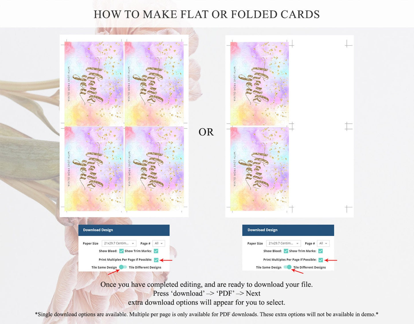 Pastel Thank You Rainbow Thank You Card Colorful Pastel Birthday Thank You Card Confetti Watercolor Pastel Teacher Thank You Cards D10435