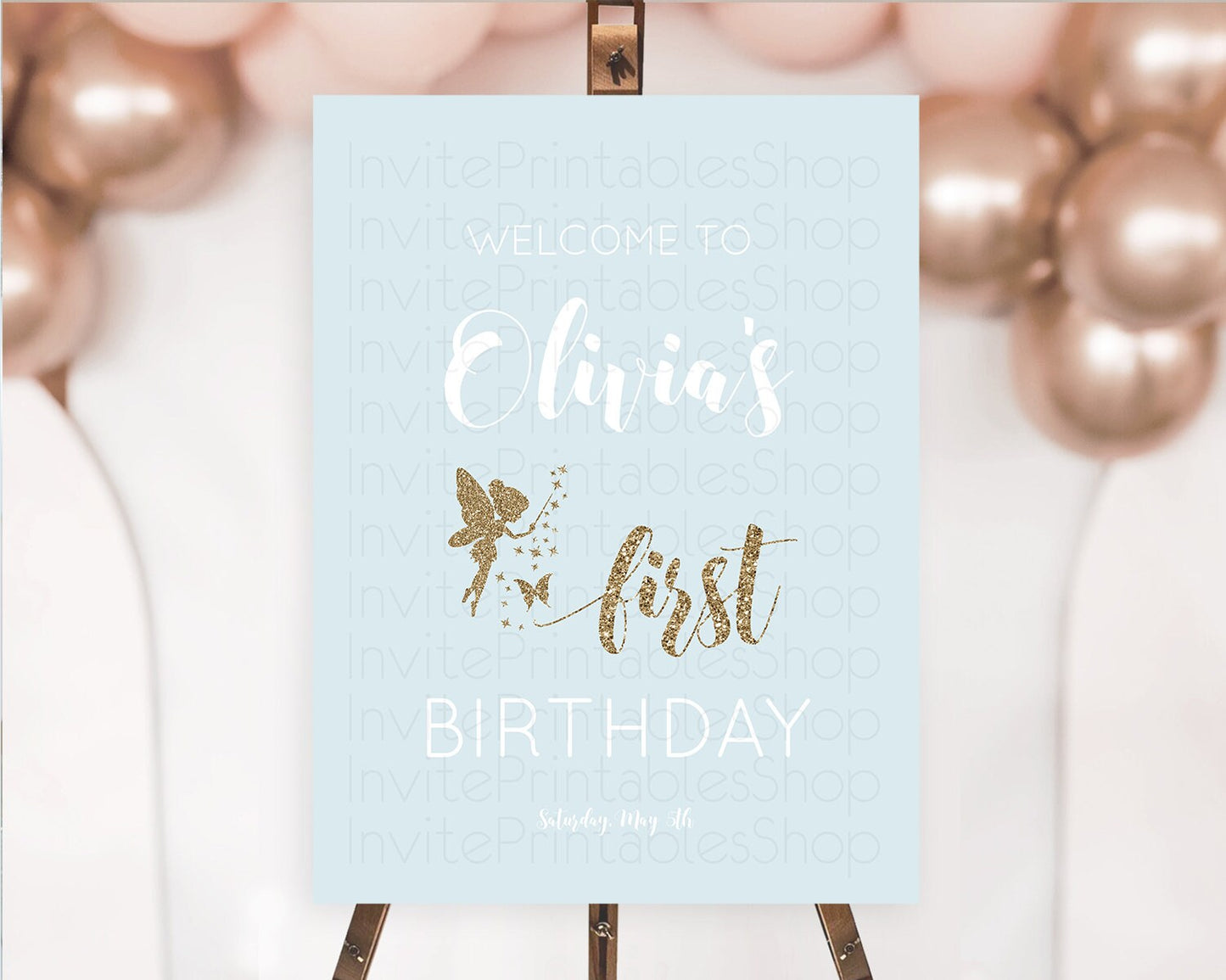 Fairy Welcome Sign Fairy Welcome Board Enchanted Garden Pastel Floral Butterfly Décor Secret Garden First Birthday Welcome Sign D10907