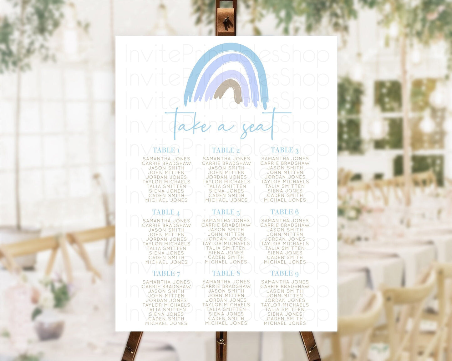 Pastel Rainbow Seating Chart Boho Rainbow Seating Chart Rainbow Seating Chart Pastel Seating Chart Boho Rainbow Seating Sign D10352