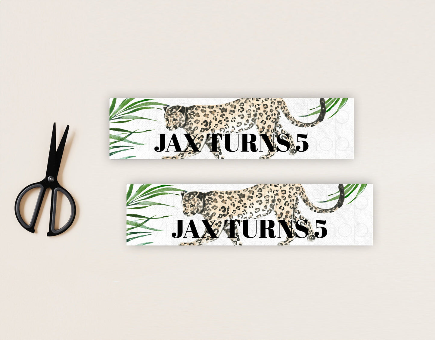 Cheetah Water Label Template Cheetah Party Decor Water Label Safari Adventure Cheetah Minimal Theme 1st Birthday Baptism Baby Shower D10382