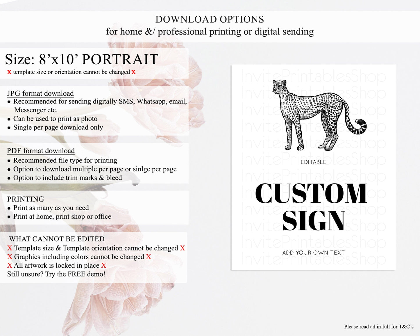 Cheetah Sign Cheetah Party Sign Template Safari Adventure Table Sign Decor Cheetah Minimal Theme 1st Birthday Baptism Baby Shower D10290