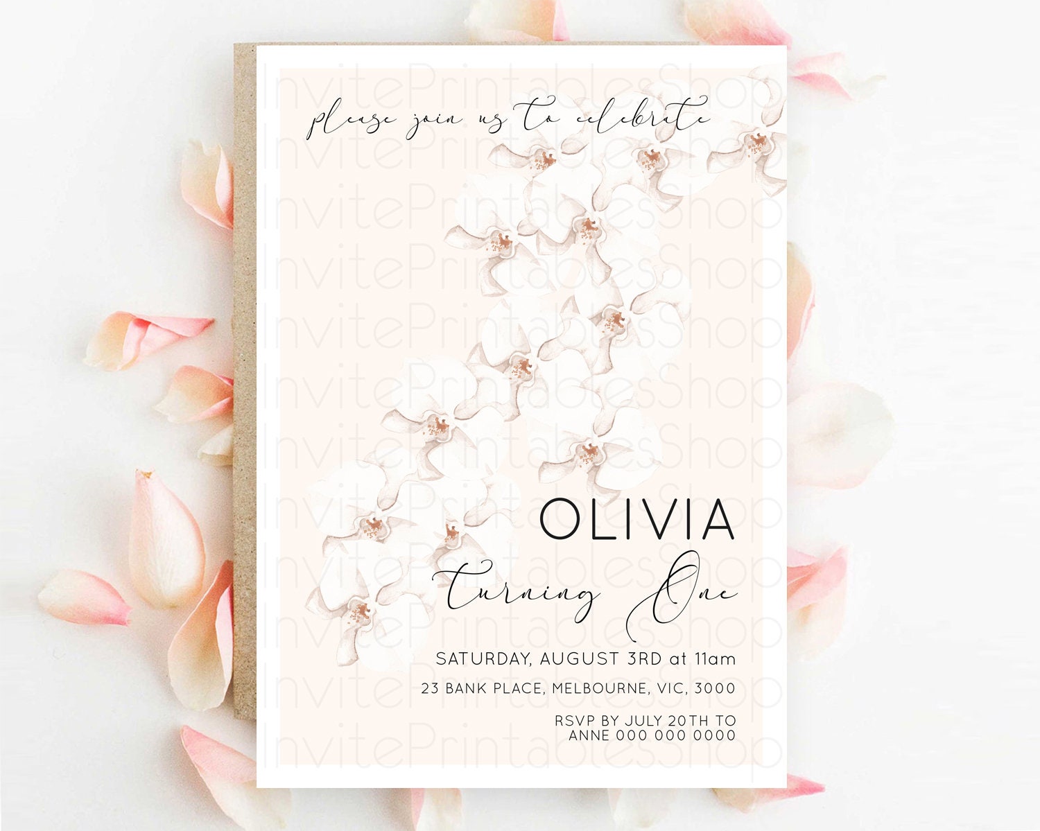 Editable Tropical Invitation Tropical Birthday Invitation Tropical Floral In