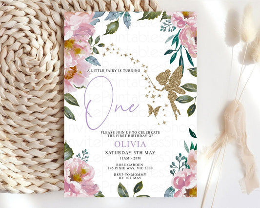 Editable Fairy Birthday Invitation Fairy Invites Fairy Tea Party Fairy Garde