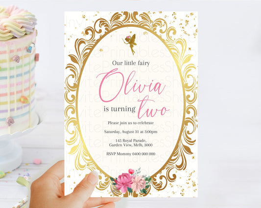 Editable Fairy Birthday Invitation Fairy Invites Fairy Tea Party Fairy Garde