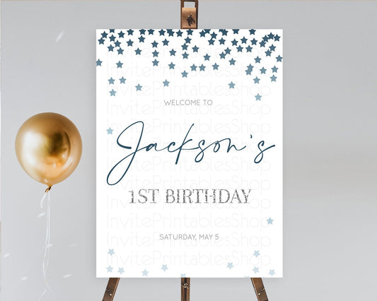 Editable Star Welcome Board Pastel Stars Welcome Sign Shooting Star Rainbow