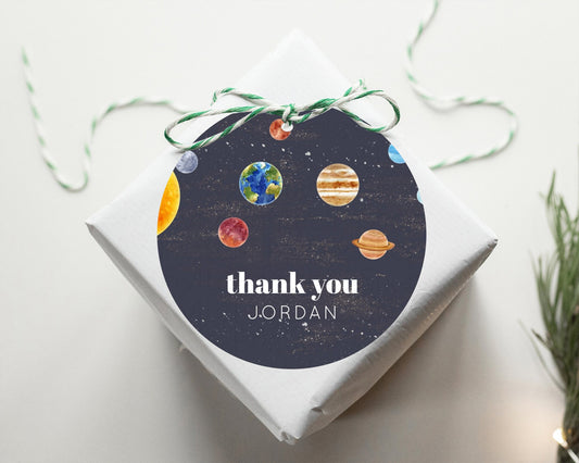 Editable Space Thank You Tags Space Thank You Gift Tags First Trip Around th