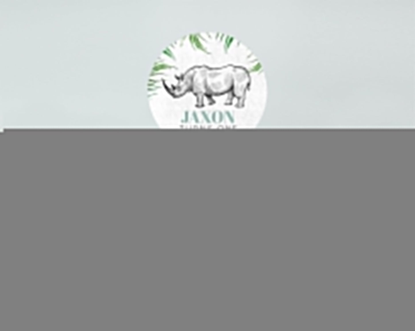 Rhino Cupcake Toppers Rhino Cupcake Rhino Take A Cupcake Toppers Rhino Safari Adventure Decor Zoo Party Rhino Palm Leaf Decor D10848